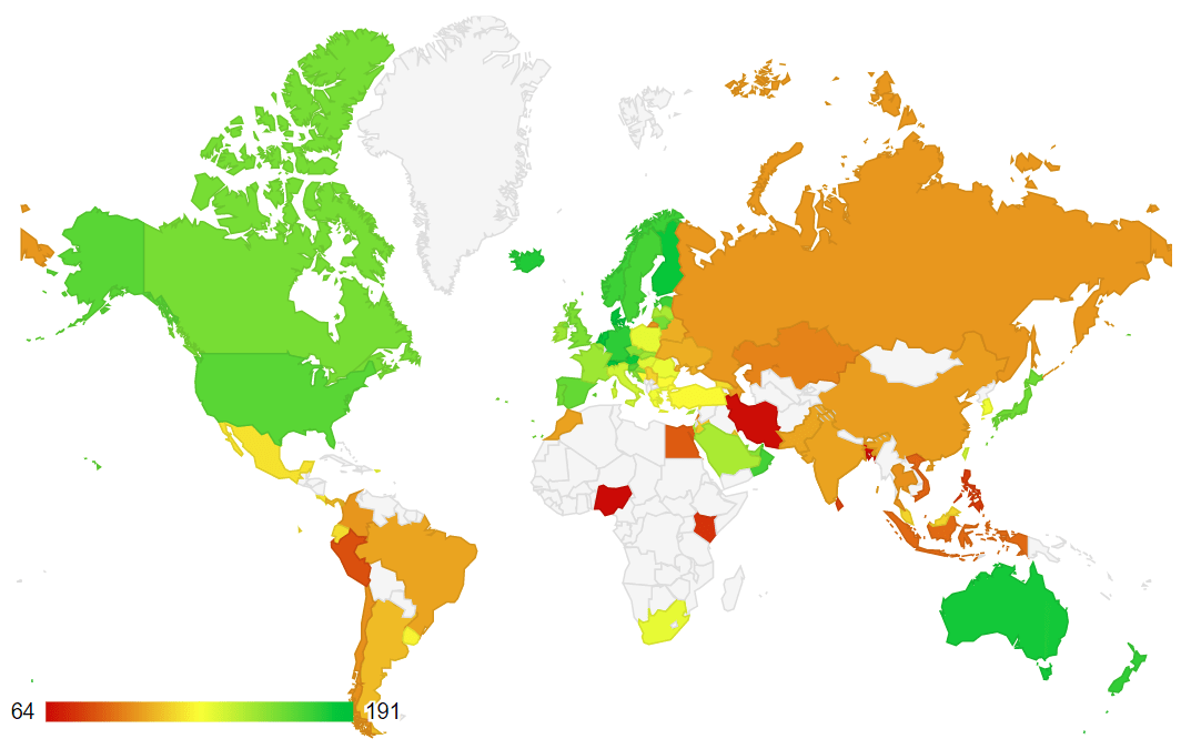 Рейтинг качества жизни в странах мира 2021